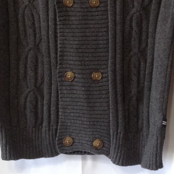 Nautica ❤️ Kids Black Long Sleeve Button-Down Sweater Size (8-Small) (PRE-LOVED) - Picture 3 of 3